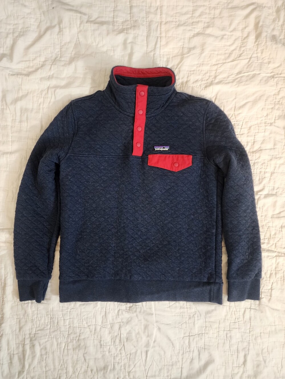 Patagonia Quilted Snap T Pullover Womens  Small  Organic Cotton STY25282
